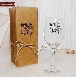 Kit Indiv. Taça Para Vinho - Um Dia De Cada Vez