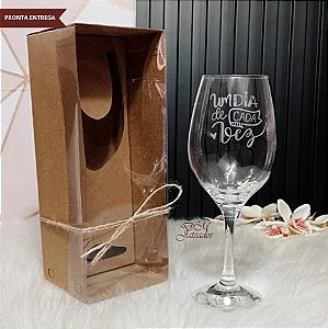 Caixa Individual + Taças para Vinho - Um Dia De Cada Vez