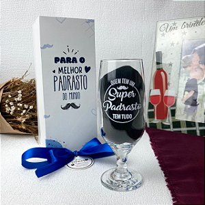 Presente Padrasto – Taça Super Padrasto + Caixa para presentear