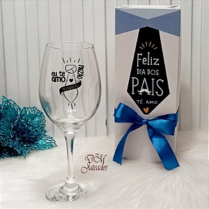 Taça de Vinho com Caixa Especial – Presente para o Dia dos Pais