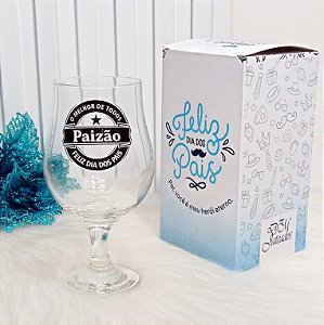 Taça Vidro para chopp/cerveja Paizão - Feliz Dia dos Pais