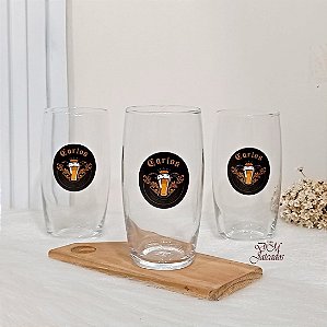 Copo Oca para água ou suco personalizado adesivo UV - Gravação colorida