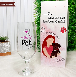 Dia das Mães - Taça Floripa Cerveja + Caixa presente Mãe de Pet