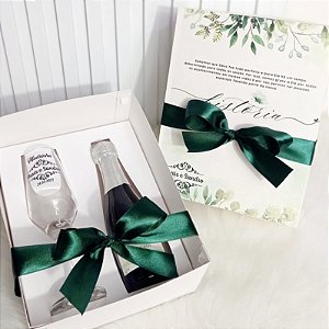 Kit Individual- Taça champanhe + Espaço 187ml Personalizados
