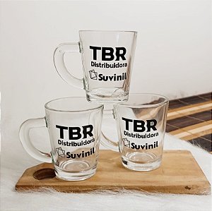 Kit 6 xícaras Pain personalizada - impressão Uv