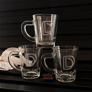 Kit 6 xícaras Pain personalizada - Jateada