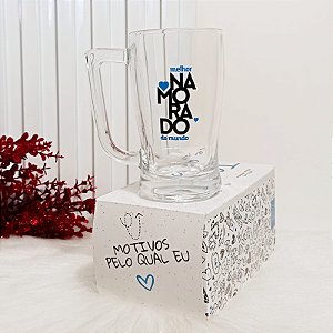 Caneca de Chopp Vidro Taberna 340ml – Melhor Namorado