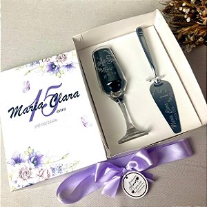 Kit Presente com Taça Personalizada e Espátula – Para Datas Especiais