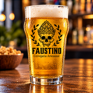 Copo Stout 473ML personalizado na gravação UV