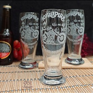 Copo Munich para cerveja personalizada - Arte jateada ( Unidade)
