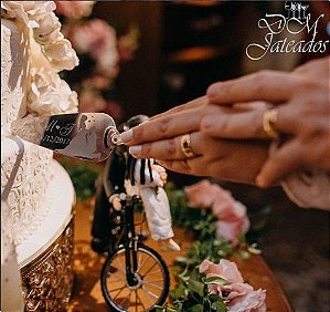 Espátula para corte de Bolo Personalizada - Jateada