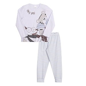 Conjunto Pijama Infantil Menino Calça e Manga Longa