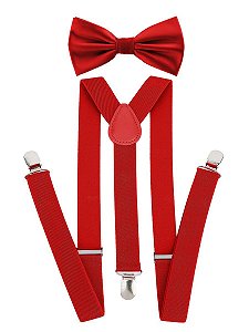 Kit Suspensório Plus Size + Gravata Borboleta R: 246-247