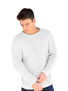 Blusa suÃ©ter tricot masculino