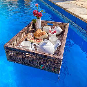BANDEJA FLUTUANTE PARA PISCINA TRAMAEART 55X40X15CM