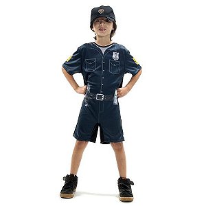 Fantasia Policial Curto Infantil - Profissões