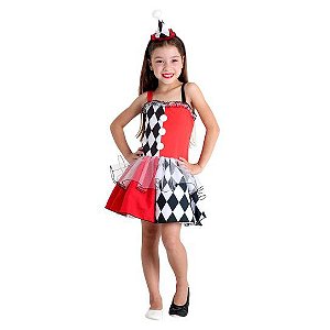 Fantasia Colombina Infantil Luxo - Carnaval