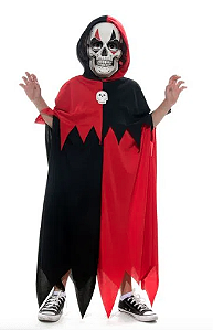 Fantasia Vampiro Damian Curto Infantil - Halloween - Fantasia Bh