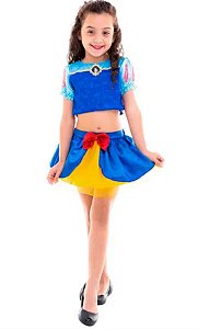 Fantasia Branca de Neve Crooped Infantil