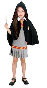 Fantasia Hermione Grifinória Infantil - Harry Potter