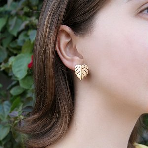 Brinco costela de adão folheado a ouro 18K hipoalergênico