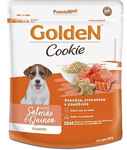Golden Cookie para Cães Filhotes Salmão e Quinoa 350g