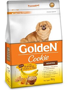Golden Cookie para Cães Adultos Banana Aveia e Mel 350gr