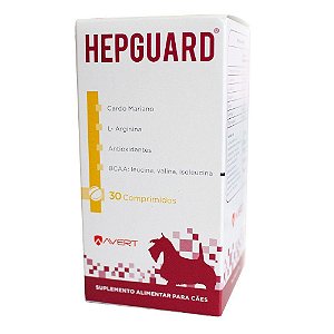 Suplemento Hepguard - Para Cães - 30 Com. Blisters