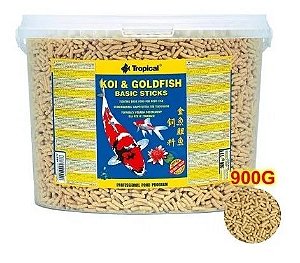 Ração Tropical Koi & Goldfish Basic Sticks - Para Peixes - 900g