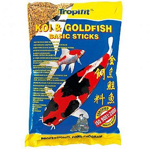 Ração Tropical Koi & Goldfish Basic Sticks - Para Peixes - 90g