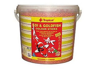 Ração Tropical Koi & Goldfish Colour Sticks - Para Peixes - 440g