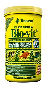 Ração Tropical Bio-Vit - Para Peixes Herbívoros e Onívoros - Pote 50g