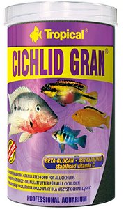 Ração Tropical D-allio Cichlid Gran - Para Peixes Ornamentais - 55g