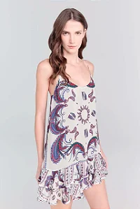 Vestido Curto Lara - Est. Scarf Denim