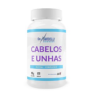 POLIVITAMÍNICO PARA CABELOS E UNHAS C/ BIOTINA + COMPLEXO B - 120 CÁPSULAS