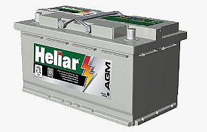 Bateria Automotiva Heliar Start-Stop AG95MD AGM 24 meses de garantia CCA850 MA92QD