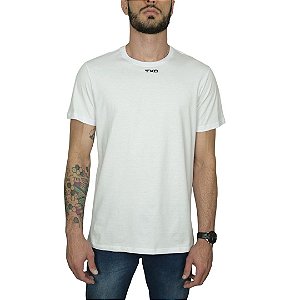 Camiseta Básica Txc Branco Estampada Centralizado 19729