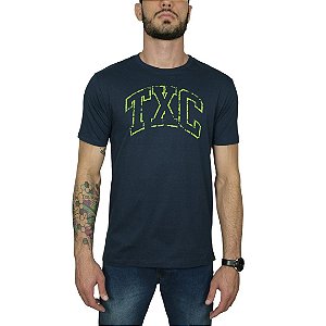 Camiseta Básica Txc Marinho Estampada 191676