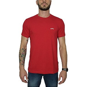 Camiseta Boss Vermelho Logo Clássico Peito