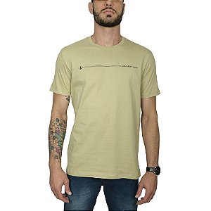 Camiseta Ckj Caqui Claro Palito Sustainable