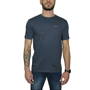 Camiseta Ckj Marinho Logo Básico Peito Simples