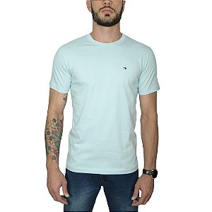 Camiseta Tommy Hilfiger Azul Claro Essential
