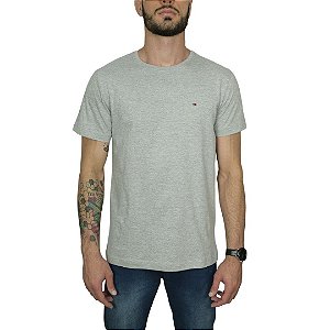 Camiseta Tommy Hilfiger Cinza Mescla Essential