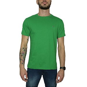 Camiseta Tommy Hilfiger Verde bandeira Essential