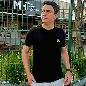 Camiseta Básica Txc Preto Estampada 191380