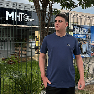 Camiseta Básica Txc Marinho X-Size Estampada 191380P