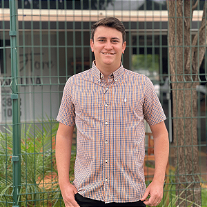 Camisa Ralph Lauren Xadrez Manga Curta Multicolor Laranja Logo Clássico Branco