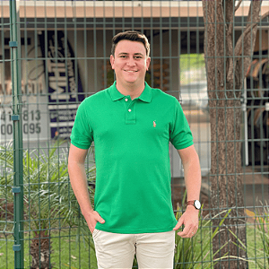Polo Ralph Lauren Verde Bandeira Logo Colorido