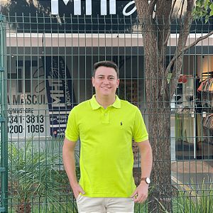 Polo Ralph Lauren Verde Limão Logo Clássico Roxo
