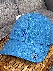 Boné Ralph Lauren Azul Claro Logo Azul Royal